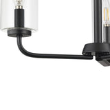 Progress Lighting Cabarro 3-Light Matte Black Transitional Chandelier