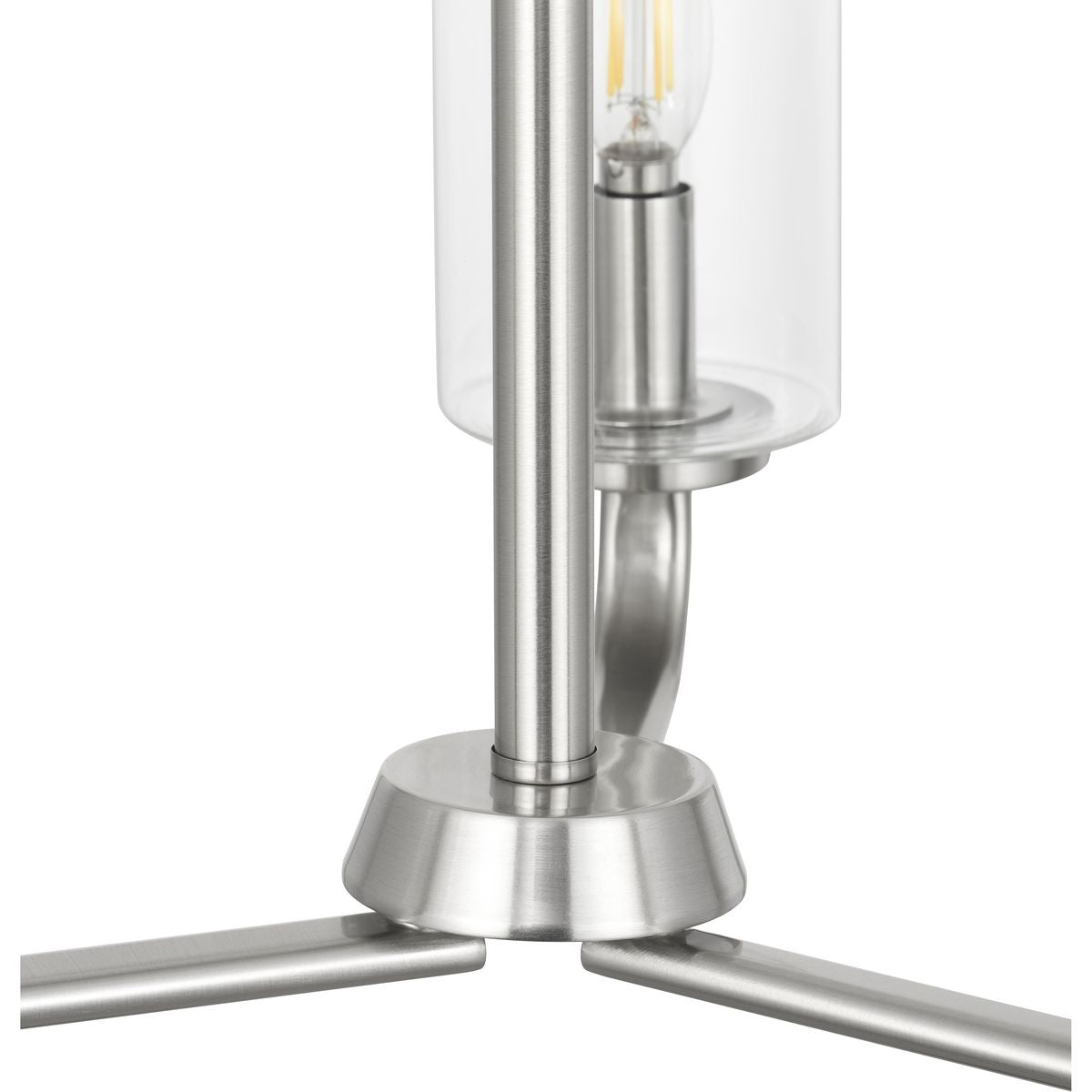 Progress Lighting Cabarro 3-Light Brushed Nickel Transitional Chandelier