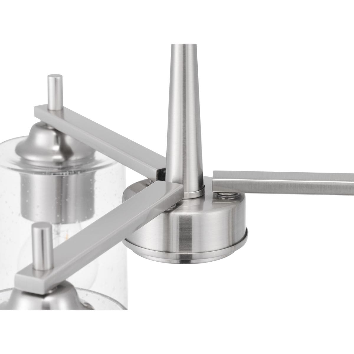 Progress Lighting Morehouse 3-Light Brushed Nickel Transitional Chandelier