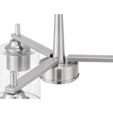 Progress Lighting Morehouse 3-Light Brushed Nickel Transitional Chandelier