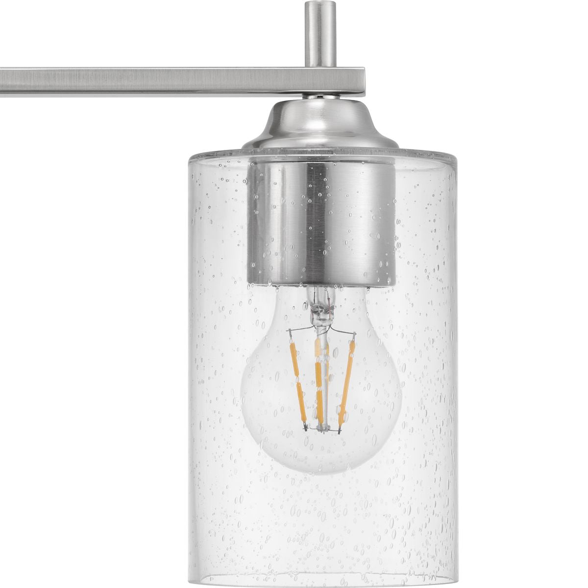 Progress Lighting Morehouse 3-Light Brushed Nickel Transitional Chandelier