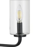 Progress Lighting Cabarro 3-Light Matte Black Transitional Chandelier