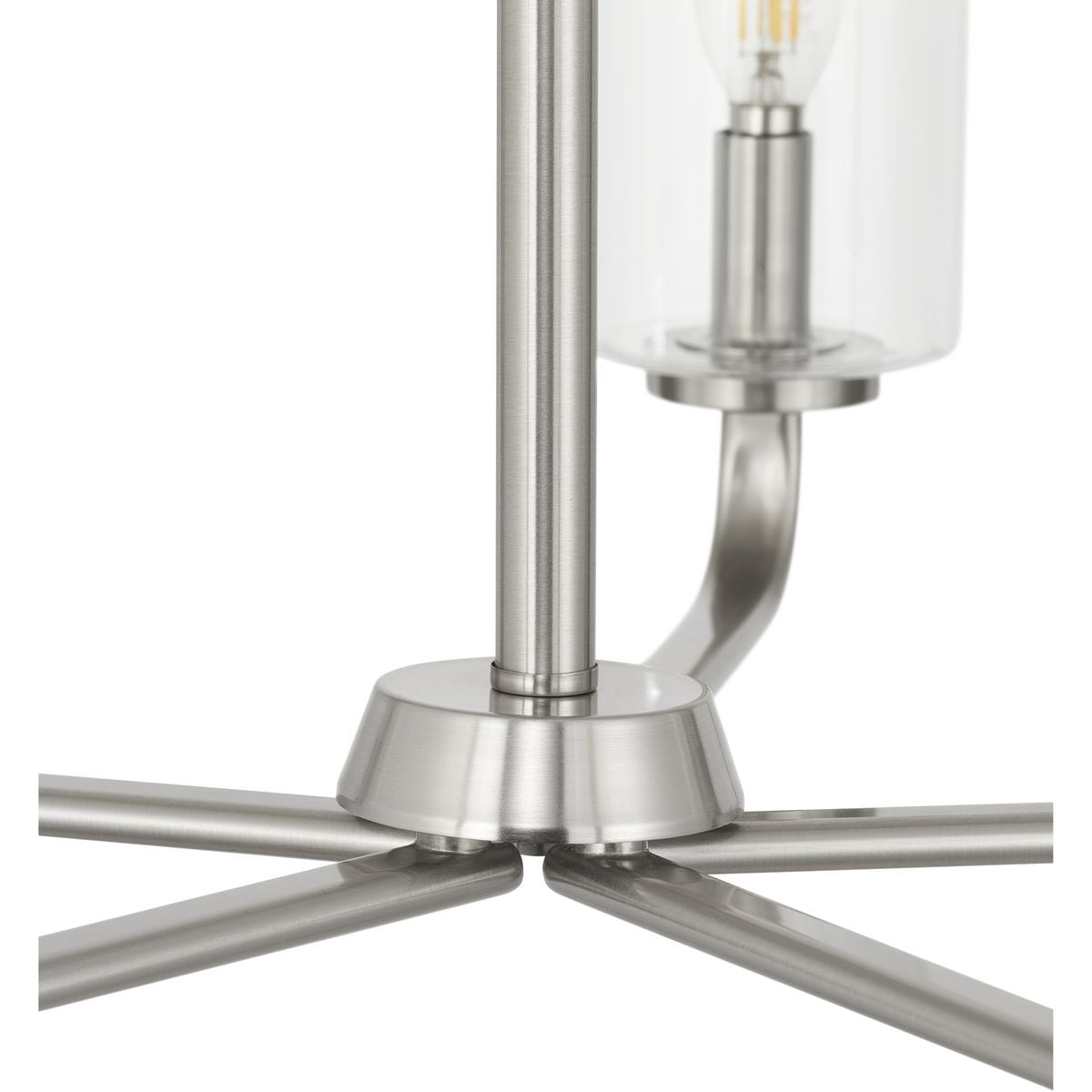 Progress Lighting Cabarro 5-Light Brushed Nickel Transitional Chandelier