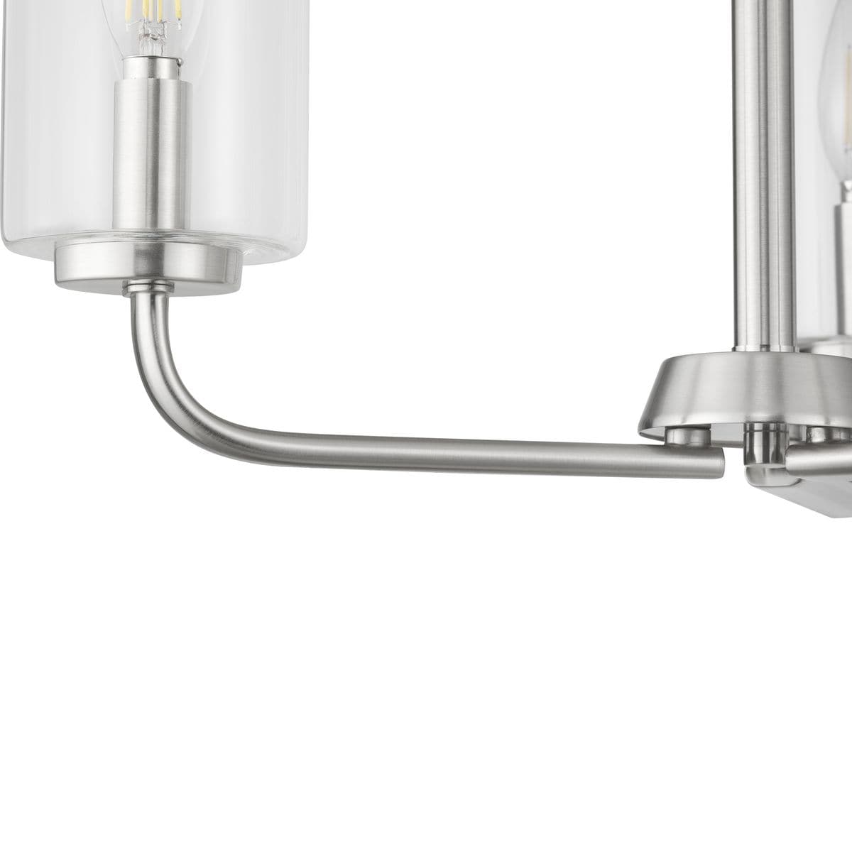 Progress Lighting Cabarro 3-Light Brushed Nickel Transitional Chandelier