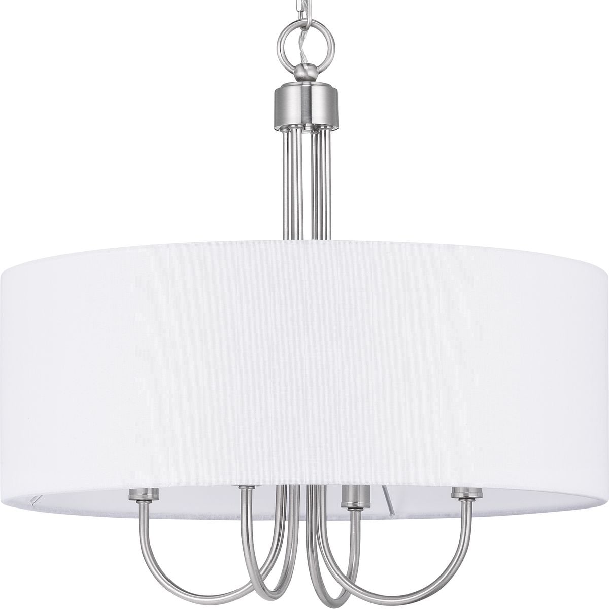 Progress Lighting Evanna 4-Light Brushed Nickel Transitional Chandelier