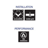 Armstrong Ceilings 48-in x 24-in Impression 8-Pack White Textured 15/16-in Drop Acoustic Panel Ceiling Tiles