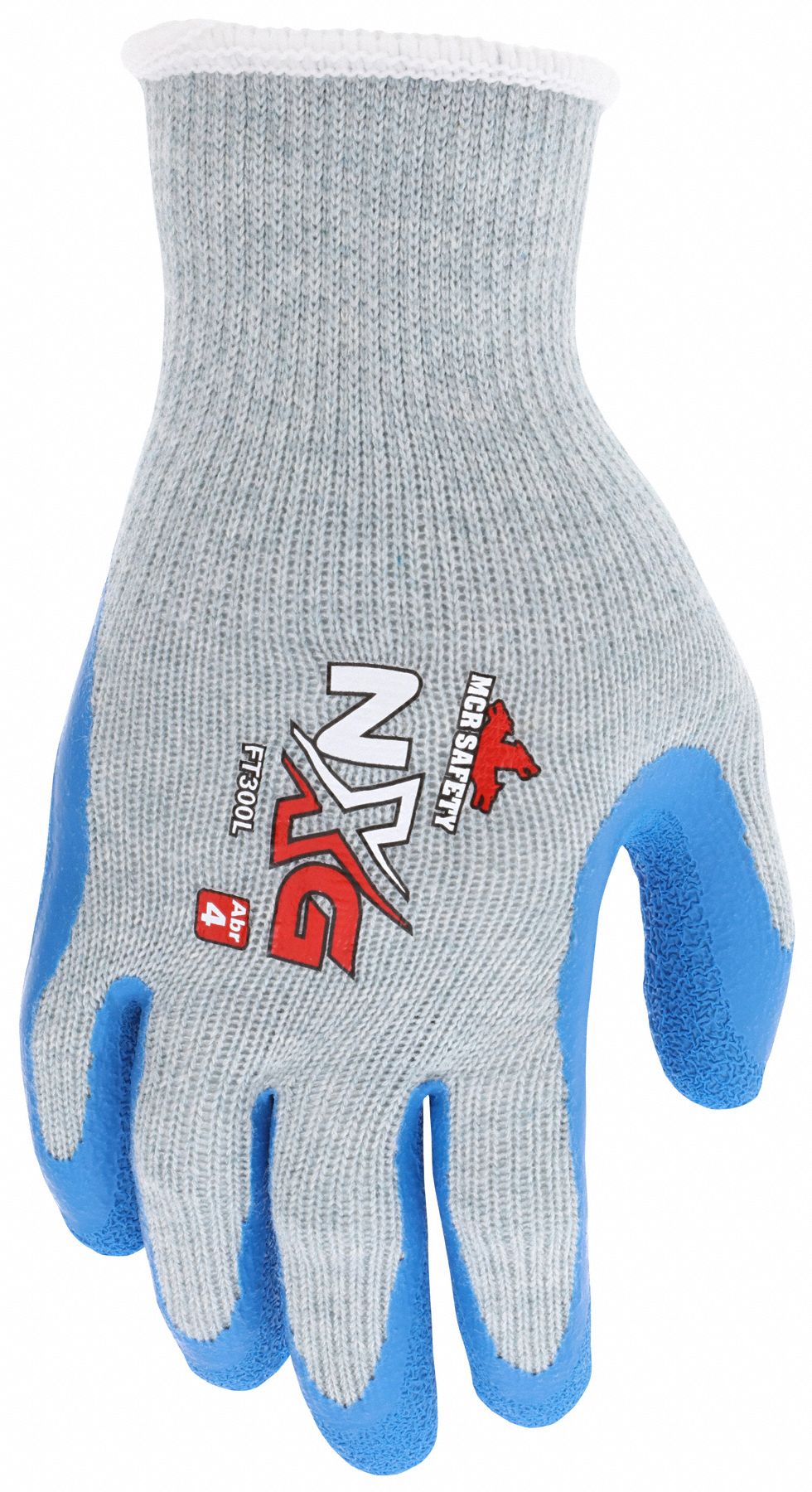 MCR SAFETY Flex Tuff NXG FT300 Latex Palm Coated Gloves, Size Small