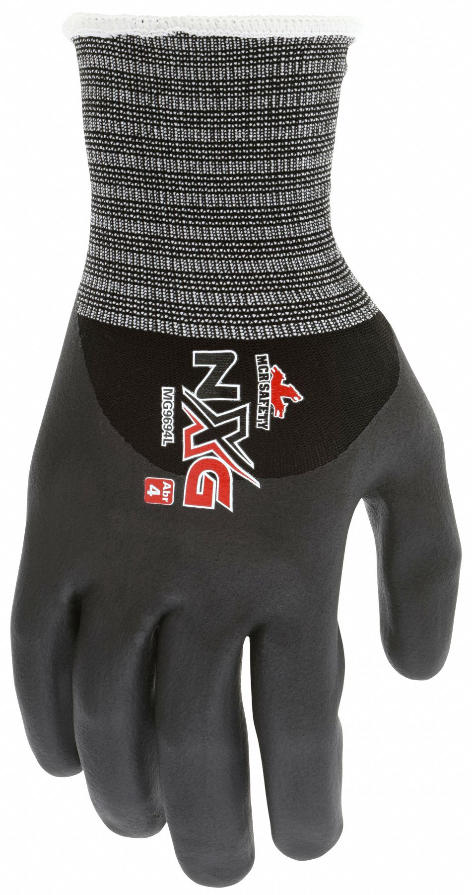 MCR SAFETY Nitrile-Coated Gloves, Dotted, Medium, 12 Pack