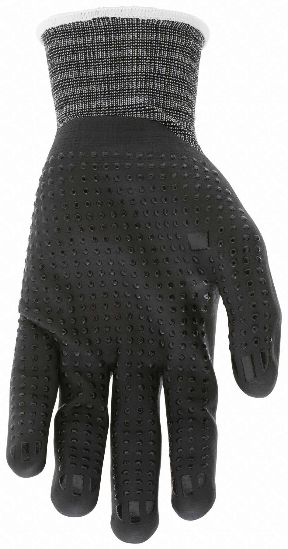 MCR SAFETY Nitrile-Coated Gloves, Dotted, Medium, 12 Pack