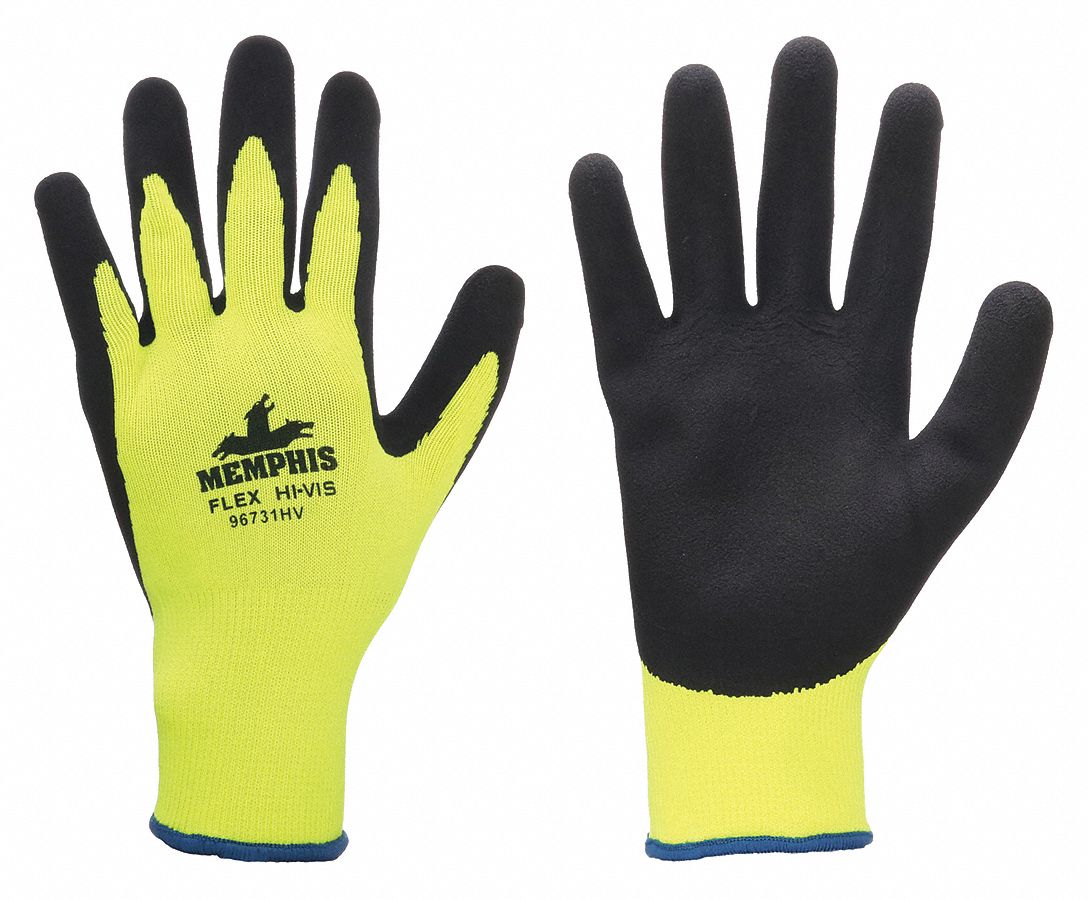 MCR SAFETY NXG 96731HV Foam Latex Coated Gloves - Small