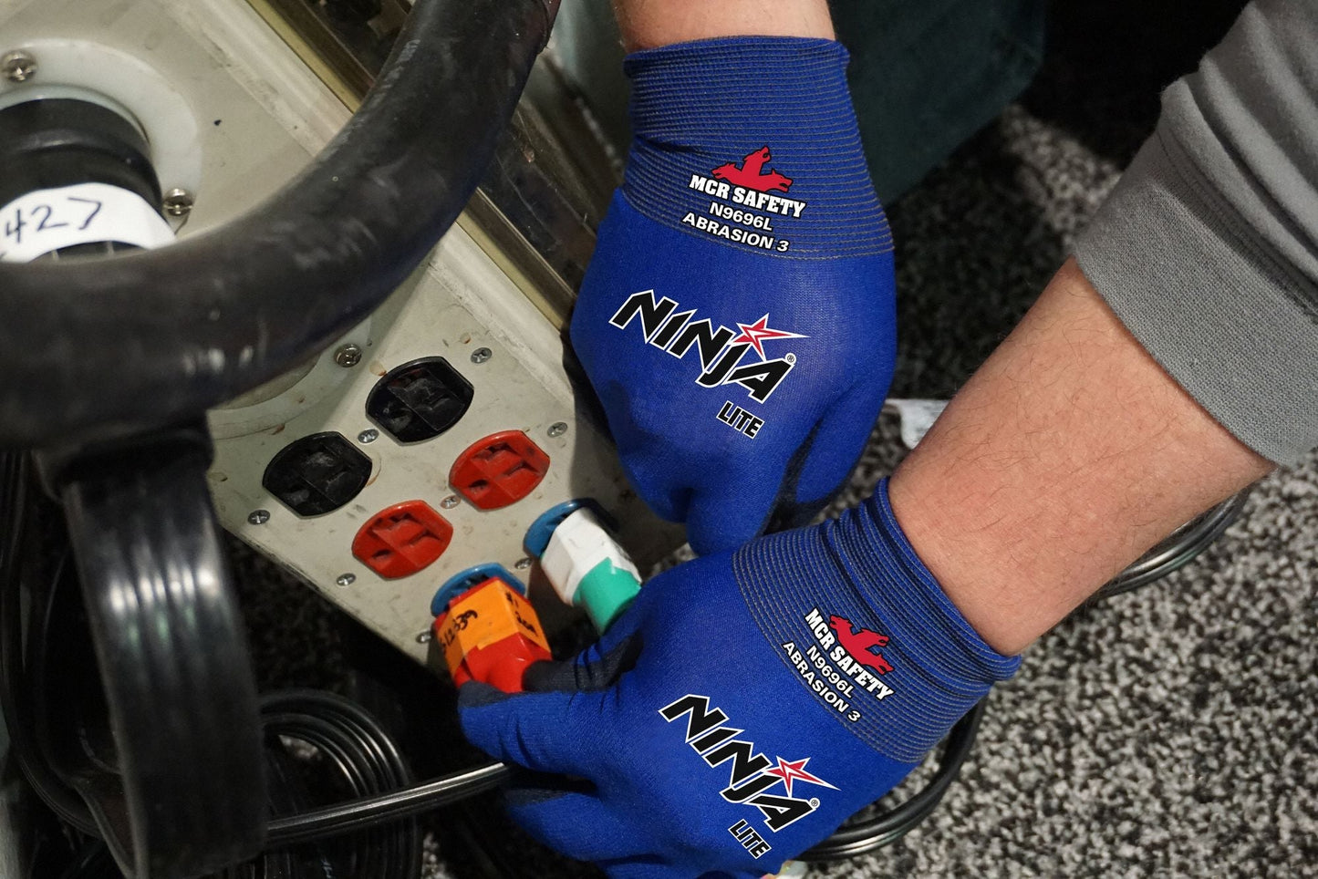 MCR SAFETY Ninja Lite N9696 Polyurethane Dipped Gloves - Medium