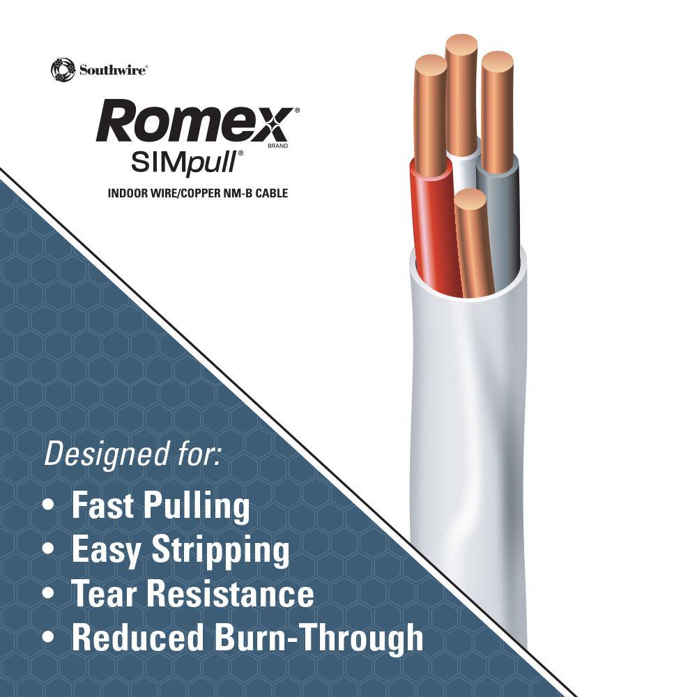 1,000 ft. 14/2 Solid Romex SIMpull CU NM-B W/G Wire - Super Arbor