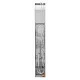 65 in. 8-Jet Rainfall Shower Panel System with Rainfall Waterfall Shower Head and Shower Wand in Stainless Steel