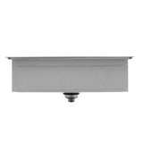 Dual Mount Stainless Steel 33 in. 4-Hole Single Bowl Kitchen Sink in Satin Finish