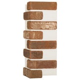 Brickwebb Rushmore Thin Brick Sheets - Corners (Box of 3 Sheets) 21 in x 15 in (5.3 linear ft.) - Super Arbor