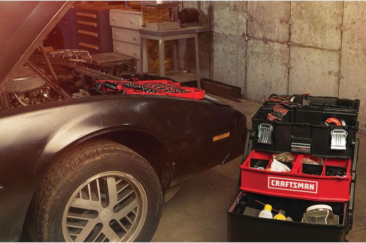CRAFTSMAN 22-in 1-Drawer Black Metal Wheels Lockable Tool Box