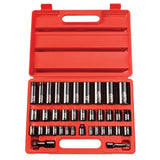 3/8 in. and 1/2 in. Drive 3/8 - 1-1/4 in., 8-32 mm 6-Point Impact Socket Set (38-Piece) - Super Arbor