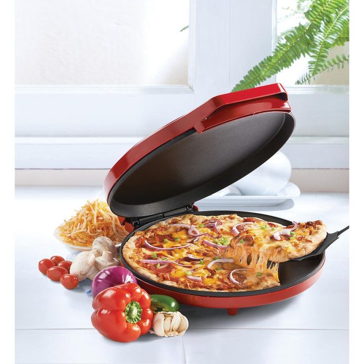 12 in. Red Non-Stick Pizza Maker