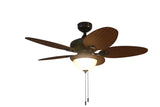 Harbor Breeze Tilghman 44-in Bronze LED Indoor/Outdoor Ceiling Fan with Light, 5 Blades