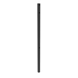 Fortress Building Products 6-ft H x 2-in W Gloss Black Aluminum Spaced Picket Flat-top Decorative End Fence Post