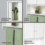 Zenith Cottage 19.19-in x 25.63-in x 5.75-in White Bathroom Wall Cabinet