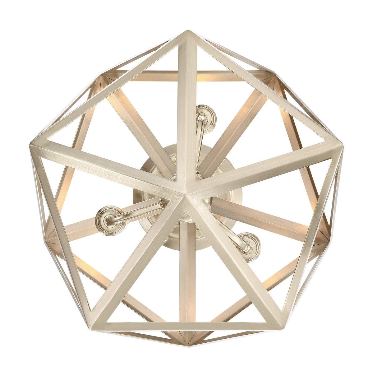 Quoizel Liberty Park 13.125-in Gold Casual/Transitional Semi-Flush Mount Light