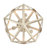 Quoizel Liberty Park 13.125-in Gold Casual/Transitional Semi-Flush Mount Light