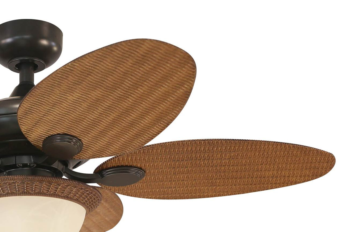 Harbor Breeze Tilghman 44-in Bronze LED Indoor/Outdoor Ceiling Fan with Light, 5 Blades