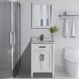 Savona 72 in. W x 22 in. D x 36 in. H Bath Vanity in Espresso with Vanity Top in White with White Basin and Mirror - Super Arbor