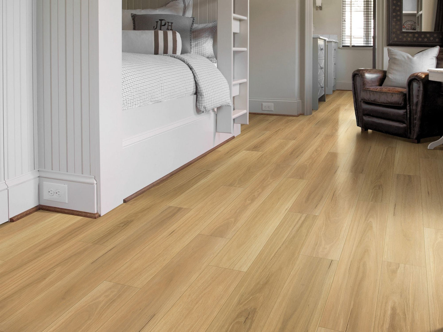 Shaw Brillance Plus Basil Brown 12-mil x 7-in W x 48-in L Waterproof Interlocking Luxury Vinyl Plank Flooring (23.64-sq ft/ Carton)