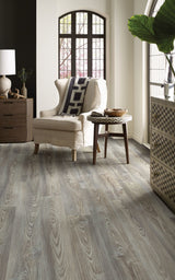 Shaw Reflection 12 Smoky Chestnut Brown 12-mil x 7-in W x 48-in L Waterproof Glue Down Luxury Vinyl Plank Flooring (35-sq ft/ Carton)