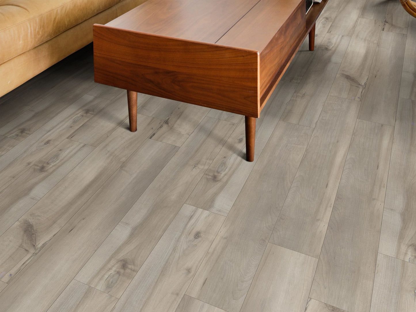 Shaw Tundra Plus Spyglass Gray 12-mil x 7-in W x 48-in L Waterproof Interlocking Luxury Vinyl Plank Flooring (18.91-sq ft/ Carton)