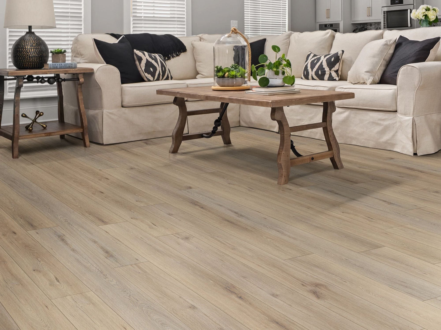 Shaw Tundra Plus Wild Sands Brown 12-mil x 7-in W x 48-in L Waterproof Interlocking Luxury Vinyl Plank Flooring (18.91-sq ft/ Carton)