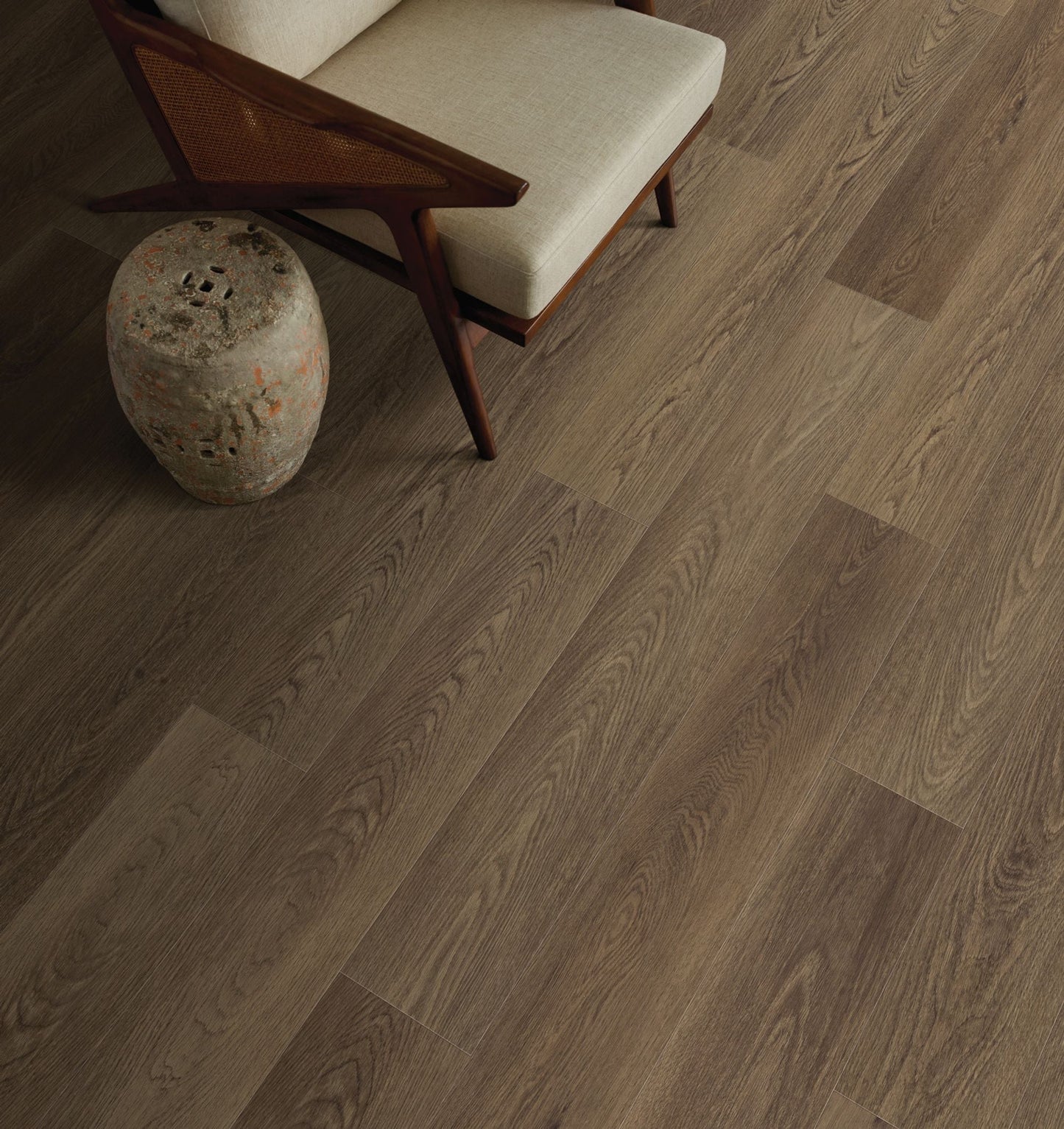 Shaw Brillance Plus Cask Oak Brown 12-mil x 7-in W x 48-in L Waterproof Interlocking Luxury Vinyl Plank Flooring (23.64-sq ft/ Carton)