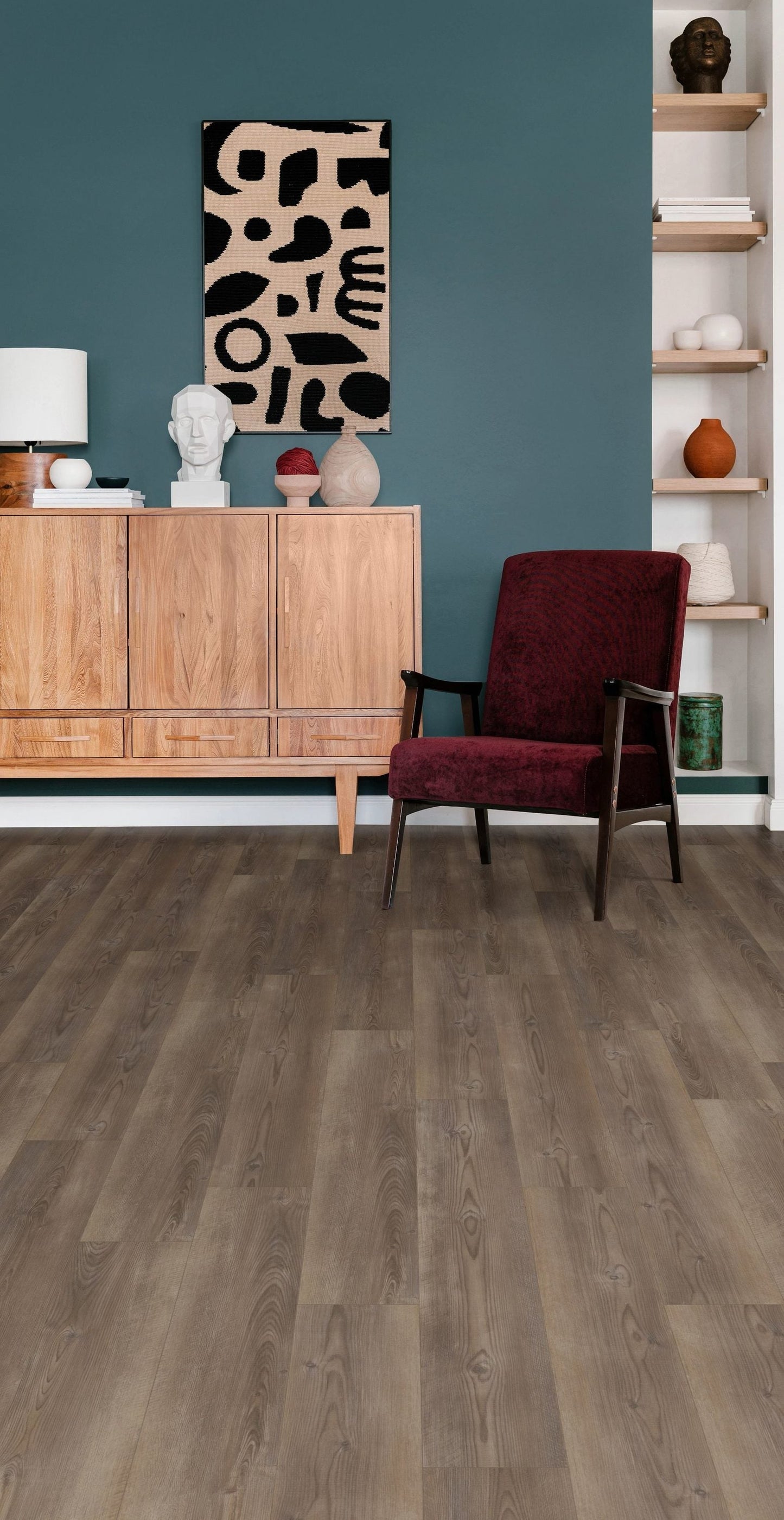 Shaw Tundra Plus Intricate Pine Brown 12-mil x 7-in W x 48-in L Waterproof Interlocking Luxury Vinyl Plank Flooring (18.91-sq ft/ Carton)