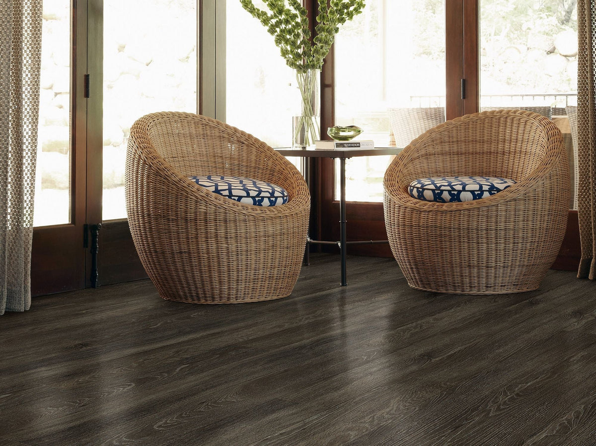 Shaw Downtown Lakeview Drive Brown 8-mil x 6-in W x 48-in L Waterproof Glue Down Luxury Vinyl Plank Flooring (53.63-sq ft/ Carton)