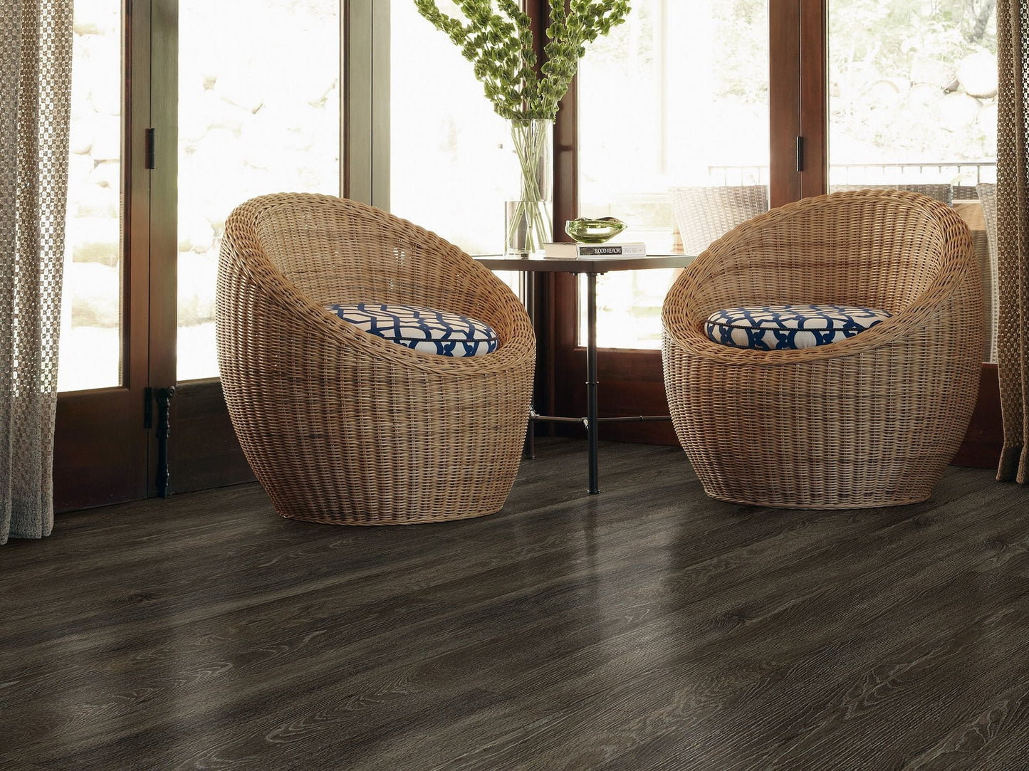Shaw Downtown Lakeview Drive Brown 8-mil x 6-in W x 48-in L Waterproof Glue Down Luxury Vinyl Plank Flooring (53.63-sq ft/ Carton)