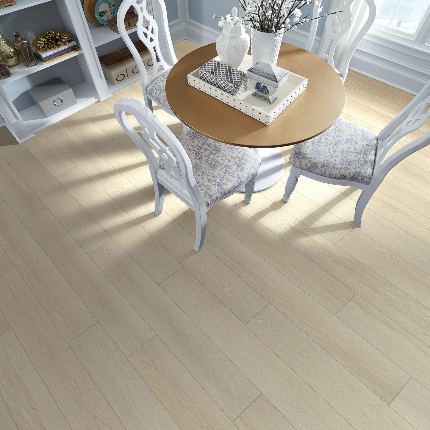 Shaw Brillance Plus Grain Oak White 12-mil x 7-in W x 48-in L Waterproof Interlocking Luxury Vinyl Plank Flooring (23.64-sq ft/ Carton)