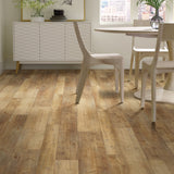 Shaw (Sample) Exemplar Mix Plus Texture Pine Brown Wood Look 20-mil Waterproof Interlocking or Glue Down Luxury Vinyl Plank