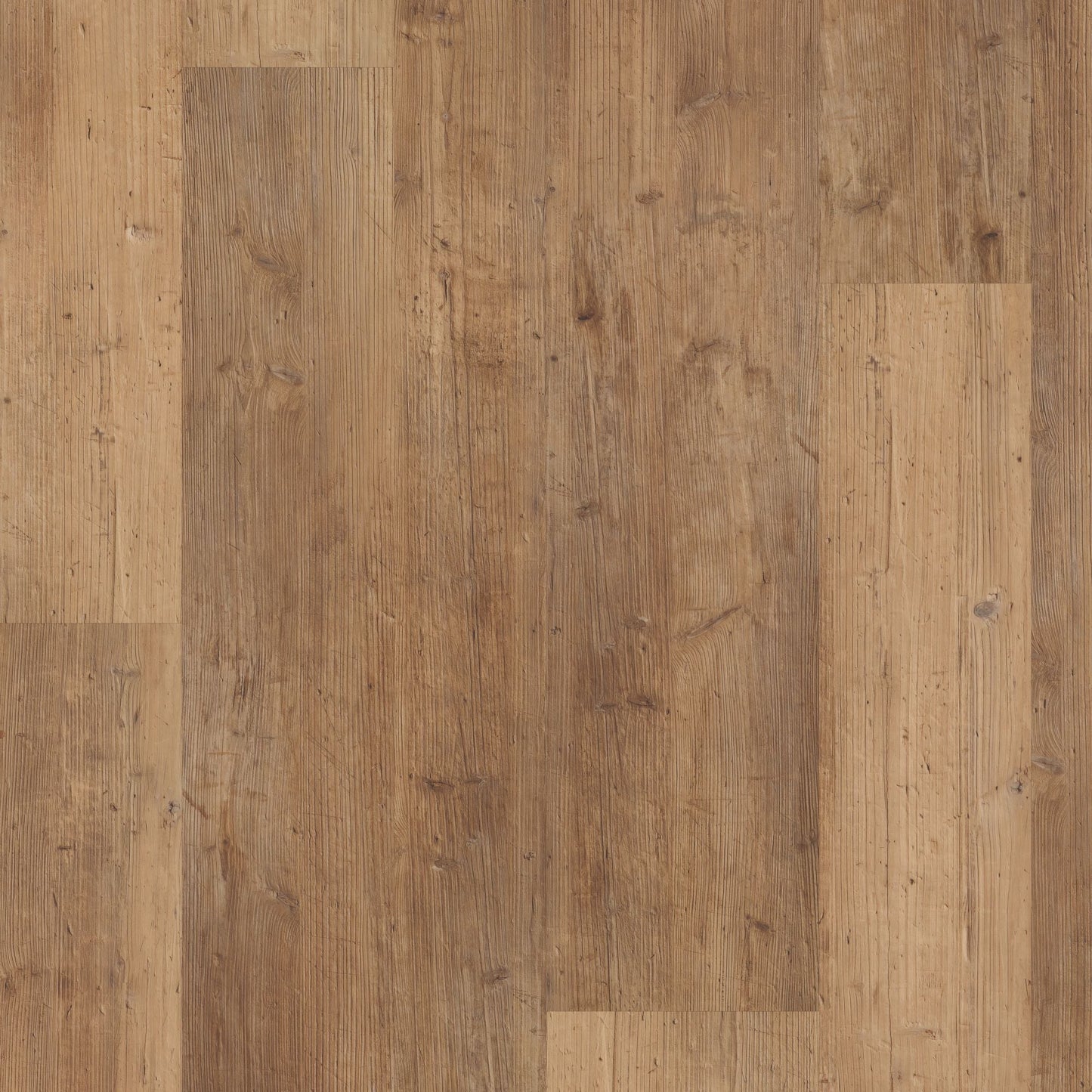 Shaw (Sample) Exemplar Mix Plus Texture Pine Brown Wood Look 20-mil Waterproof Interlocking or Glue Down Luxury Vinyl Plank