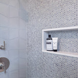 Merola Tile Hudson Penny Round Grey Eye 12 in. x 12 in. Porcelain Mosaic Tile (10.74 sq. ft. / Case)