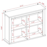 LuxenHome 21.17-in x 19.69-in x 7.8-in White Bathroom Wall Cabinet