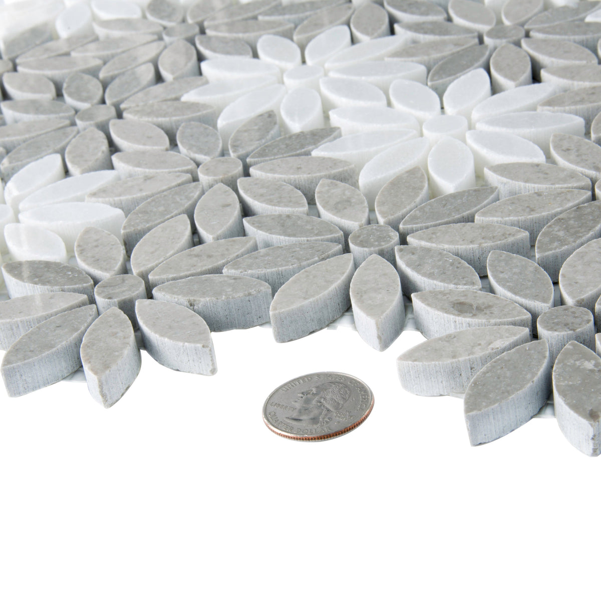 Apollo Tile (Sample) Gray 4-in x 4-in Polished Glass/Metal/Stone Marble Floor and Wall Tile
