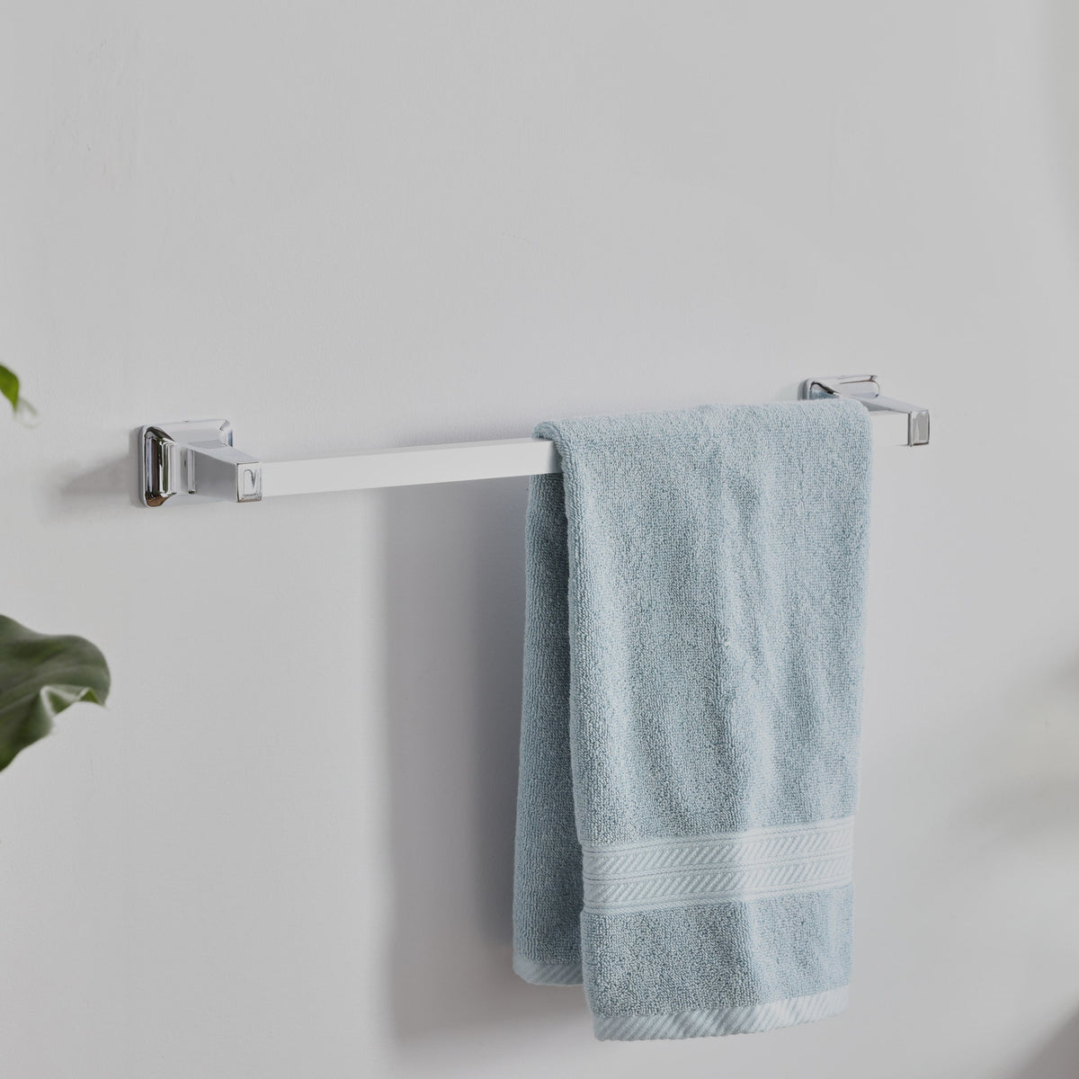 Project Source Seton 18-in Chrome Wall Mount Single Towel Bar
