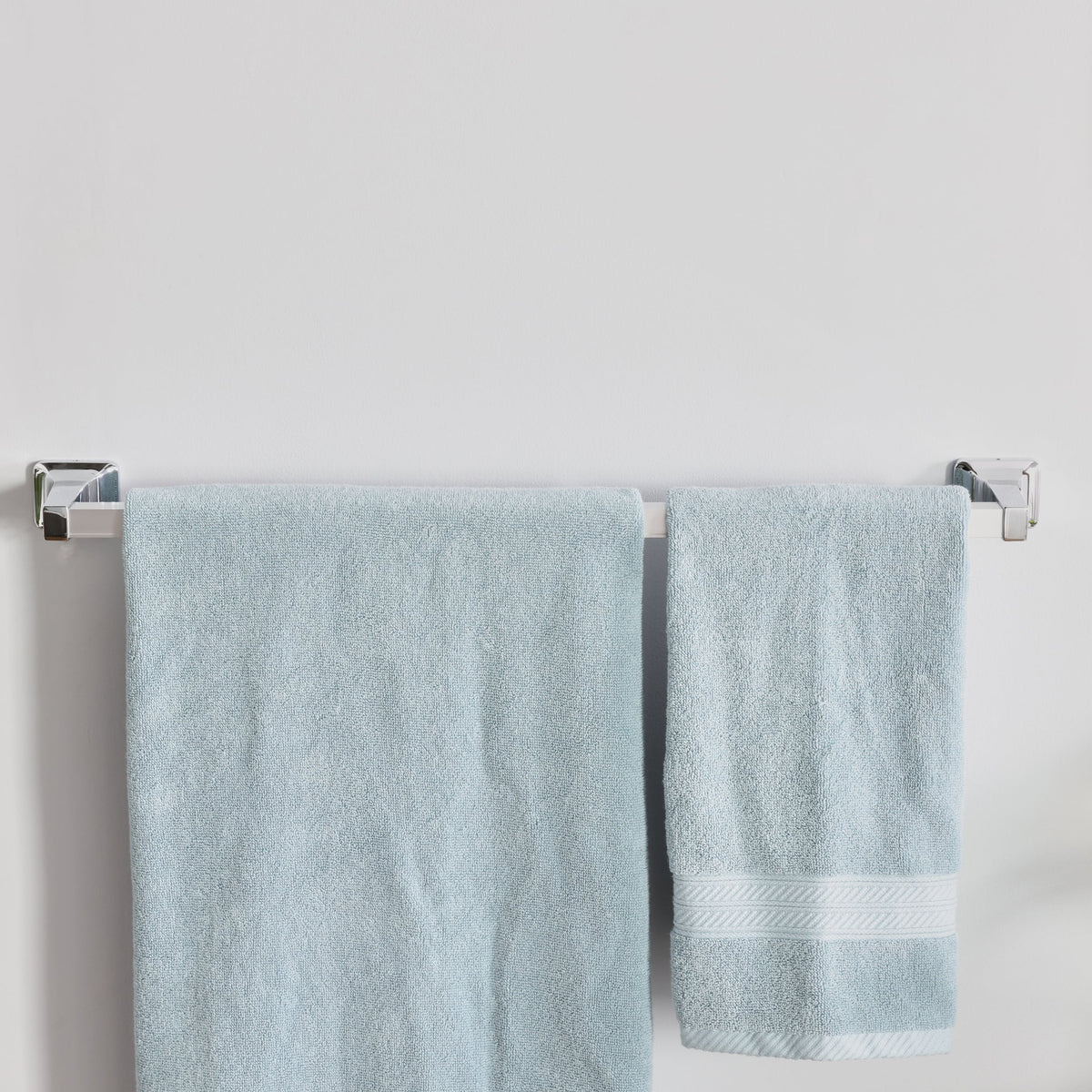 Project Source Seton 24-in Chrome Wall Mount Single Towel Bar