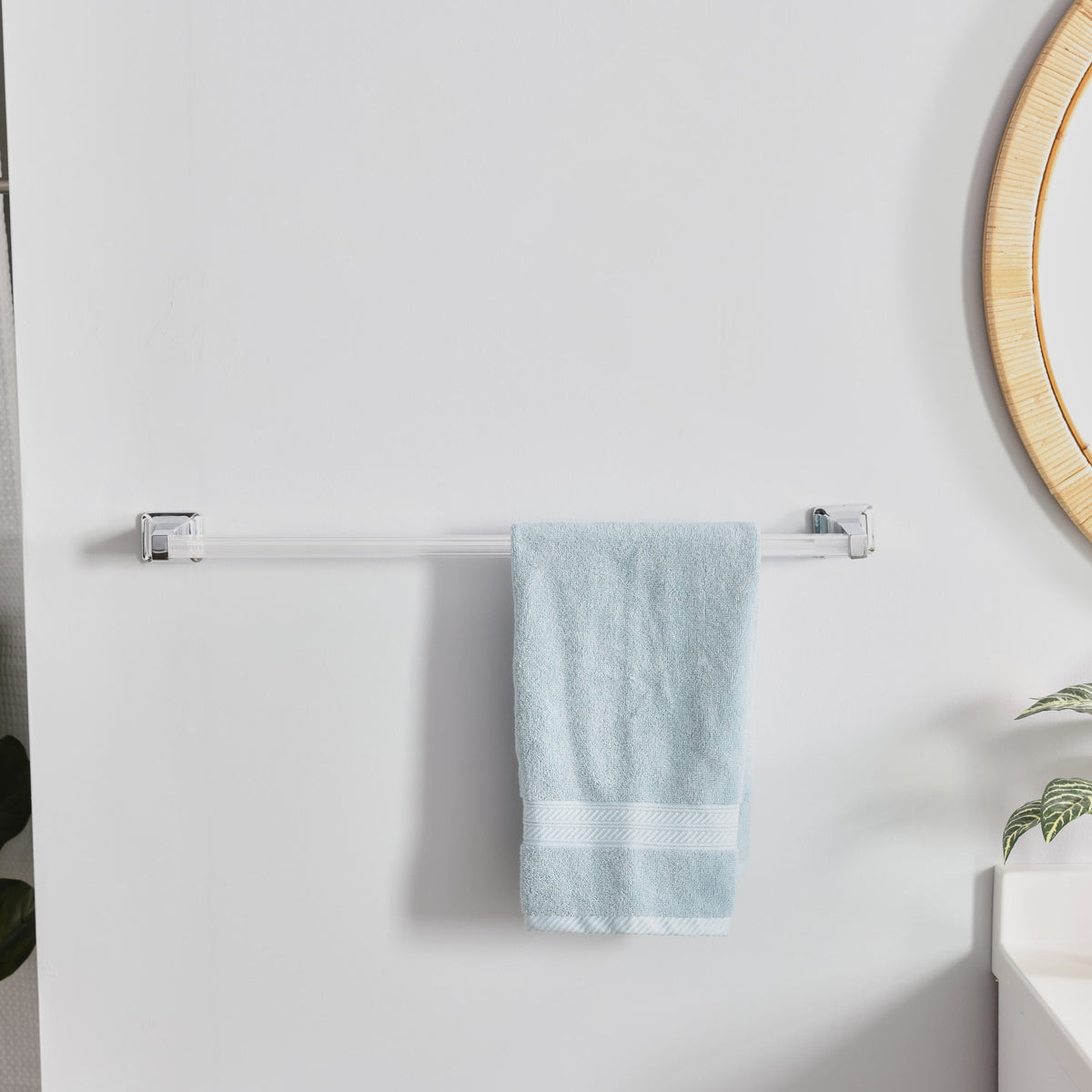 Project Source 24-in Clear Wall-Mount Replacement Towel Bar (Bar Only)
