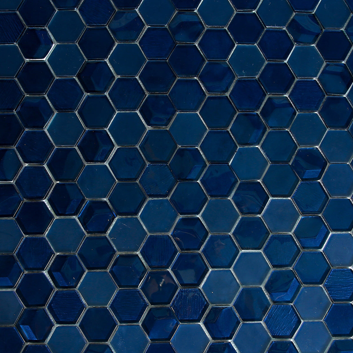 Elida Ceramica Skylight Hex 12-in x 12-in Glossy Glass Mosaic Wall Tile (0.97-sq ft per sheet)