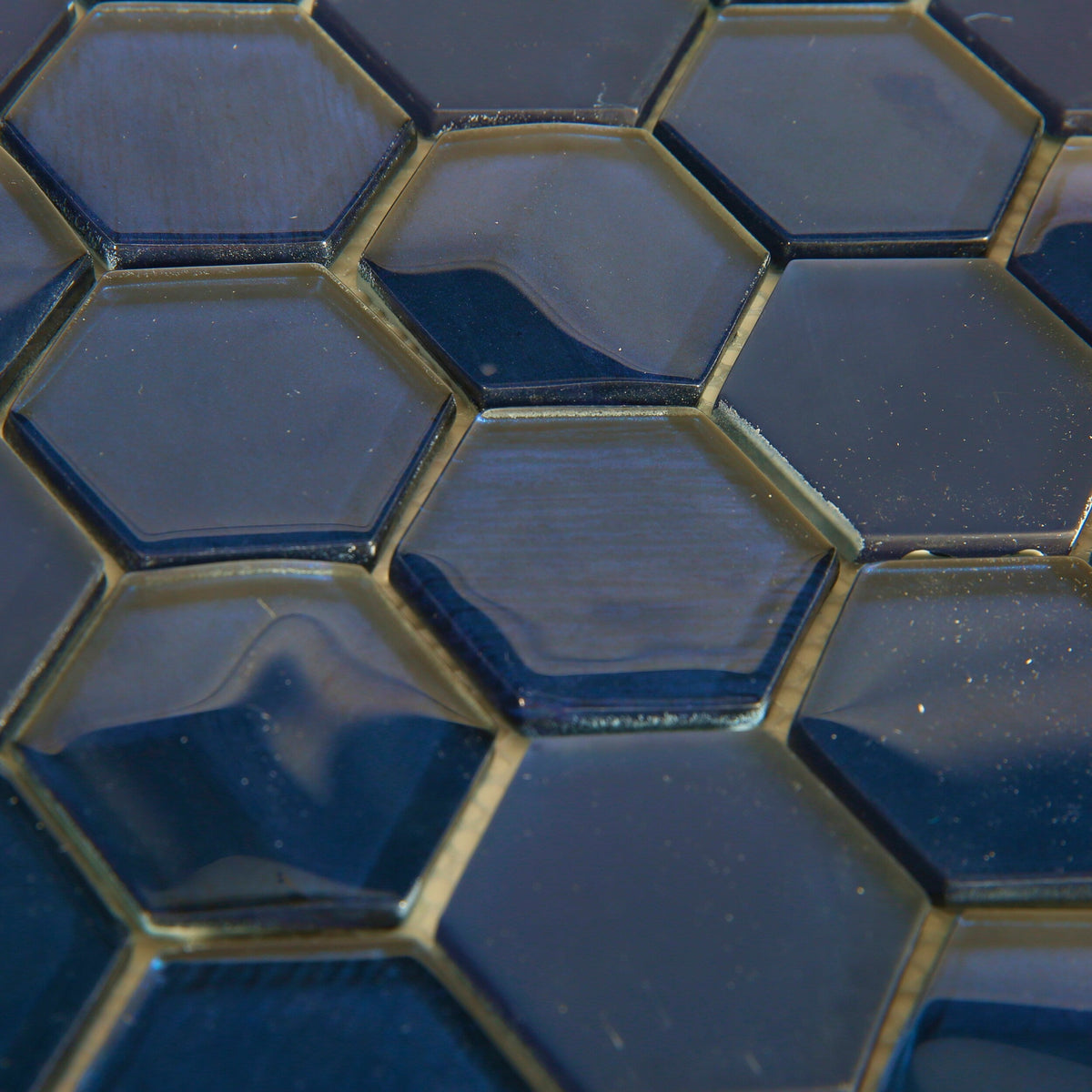Elida Ceramica Skylight Hex 12-in x 12-in Glossy Glass Mosaic Wall Tile (0.97-sq ft per sheet)