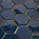 Elida Ceramica Skylight Hex 12-in x 12-in Glossy Glass Mosaic Wall Tile (0.97-sq ft per sheet)