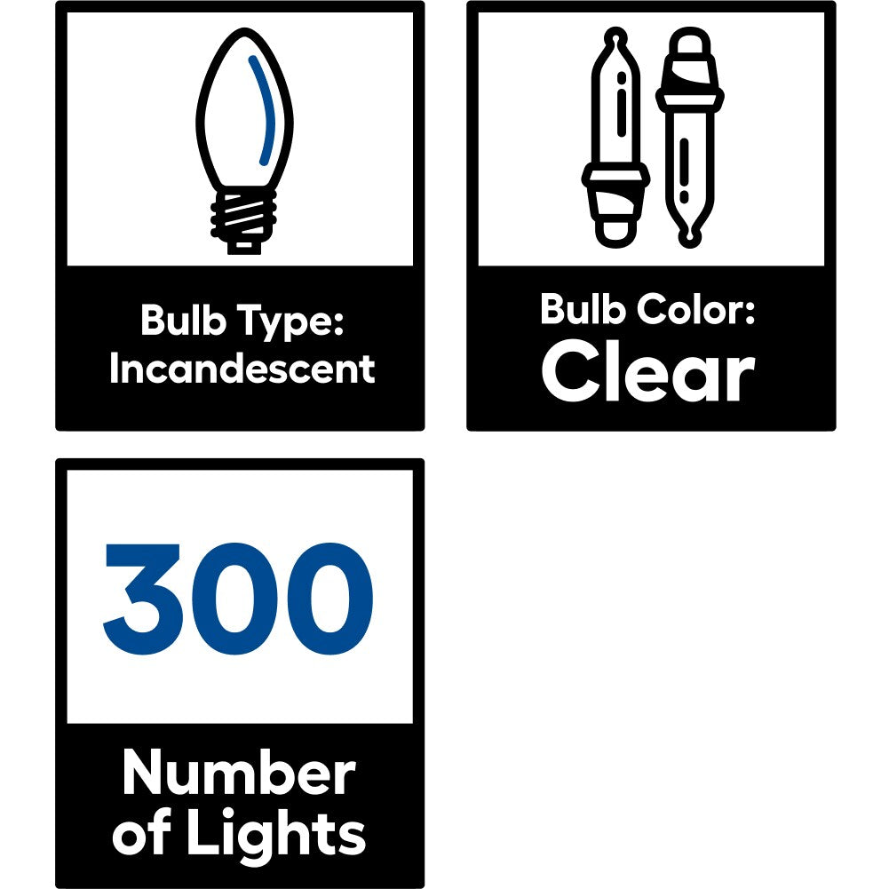 GE ConstantON 6-ft x 4-ft Constant White Incandescent Mini Plug-In Christmas Net Lights